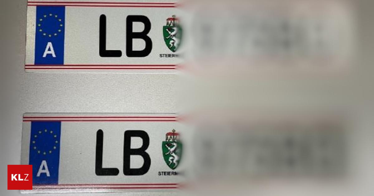 Gut gefälscht Nahe am Original Flüchtender Steirer mit falschen Kennzeichen erwischt